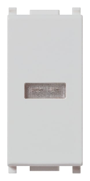 VIMAR - Spia Diffusore Bianco Silver per Segnalazione, Fornita Senza Unità 14386.B.SL