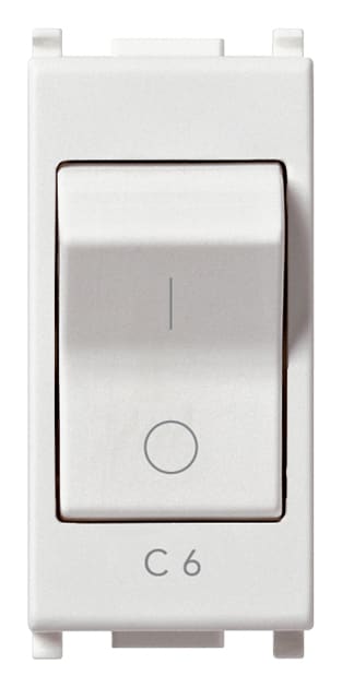 VIMAR - INTERRUTTORE MT 1P+N C6 120-230V BIANCO