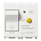 VIMAR - Interruttore Automatico Magnetotermico Differenziale 1P+N C16 30Ma Bianco - 2 Moduli 14411.16.30
