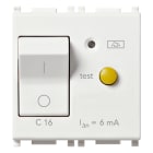 VIMAR - Interruttore Automatico Magnetotermico Differenziale 1P+N C16 6Ma Bianco - 2 Moduli 14411.16.6