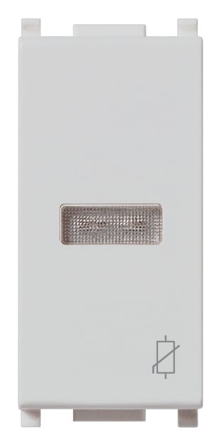 VIMAR - Scudo Limitatore Sovratensione 250 V~ con Protezione e Segnalazione d'Intervento Silver