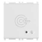 VIMAR - Fuoriporta RFID IoT bianco, lettore smart card, configurazione via app, Bluetooth 5.0, sistema mesh, 1 uscita relè, LED regolabile, 100-240 V, 2 moduli.