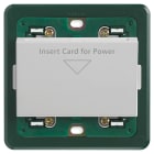 VIMAR - Interruttore a badge 230V silver, elettronico, tasca verticale, uscita a relè 16A, alimentazione 230V 50-60Hz, supporto per scatole BS, senza badge.