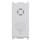 VIMAR - Adattatore Inseritore By-Alarm Plus 1M Silver - Soluzione Pratica per By-Alarm Plus