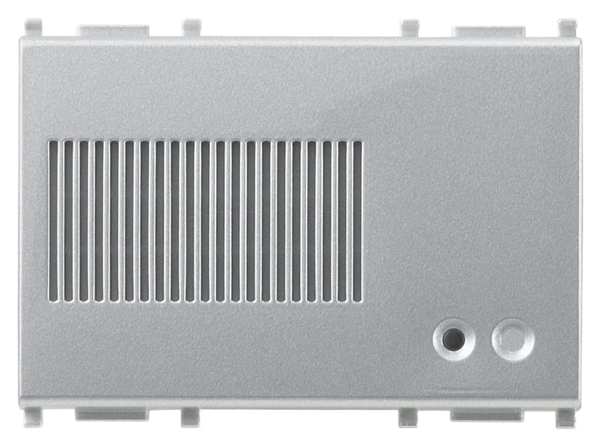 VIMAR - Sirena da Interno Silver con 2 Suonerie Selezionabili e Volume Beep Regolabile