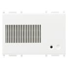 VIMAR - Sirena da Interno Bianco con 2 Suonerie Selezionabili e Segnalazione Allarme a Led 14496