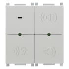 VIMAR - Microfono di Chiamata Silver per Controllo Bambini e Attivazione Vocale - 2 Moduli