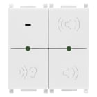 VIMAR - Microfono di chiamata bianco per controllo vocale bambini - 2 moduli