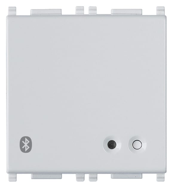 VIMAR - Interfaccia Bluetooth Domotica 2M Silver Memorizzabili Fino 8 Dispositivi Mobile 2 Moduli