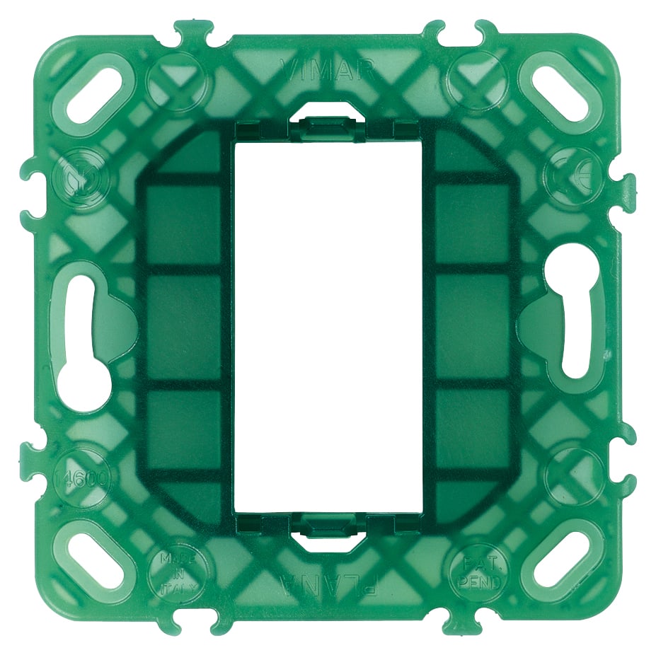 VIMAR - Supporto 1 Modulo Senza Viti per Scatole da Incasso Interasse 60mm o 56x56mm 14600