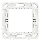 VIMAR - Supporto 2 Moduli Grigio con Griffe per Scatole Da Incasso Ø 60 Mm Interasse 71 Mm 14602.G