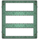 VIMAR - Supporto 21 Moduli con Viti per Scatola Da Incasso V71321 o Parete 09921 14621