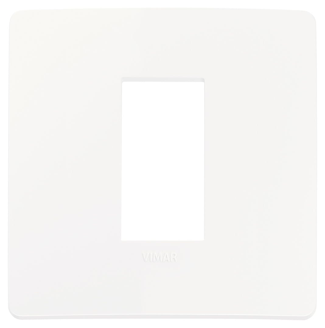VIMAR - PLACCA PLANA UP 1M BIANCO MATT