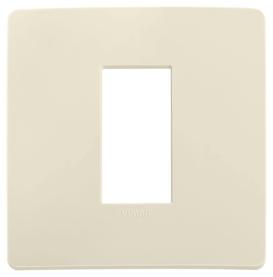 VIMAR - PLACCA PLANA UP 1M AVORIO MATT