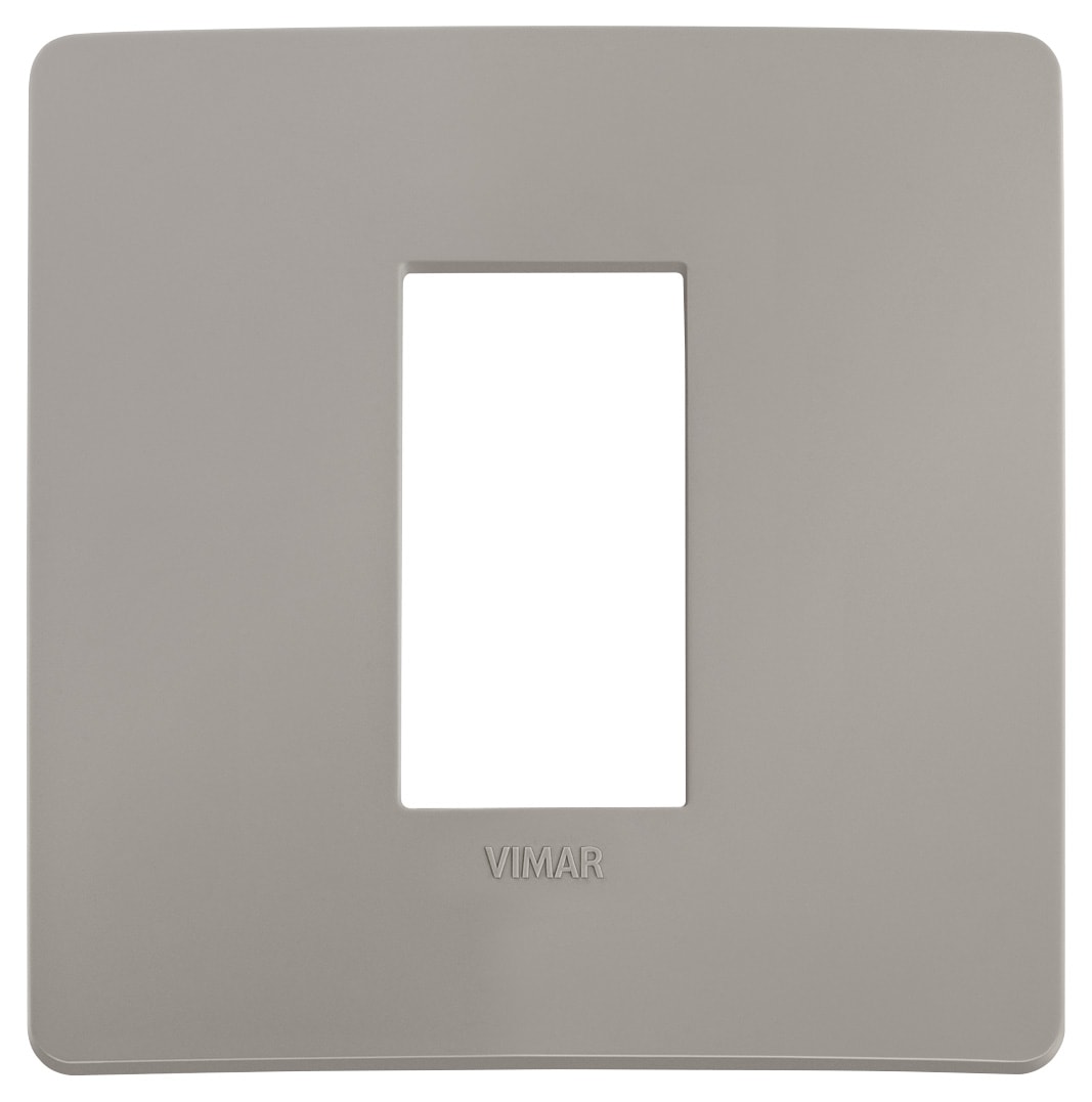 VIMAR - PLACCA PLANA UP 1M GRIGIO CEMENTO MATT 14641U.14