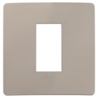 VIMAR - PLACCA PLANA UP 1M TORTORA MATT