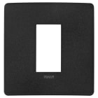 VIMAR - PLACCA PLANA UP 1M NERO MATT