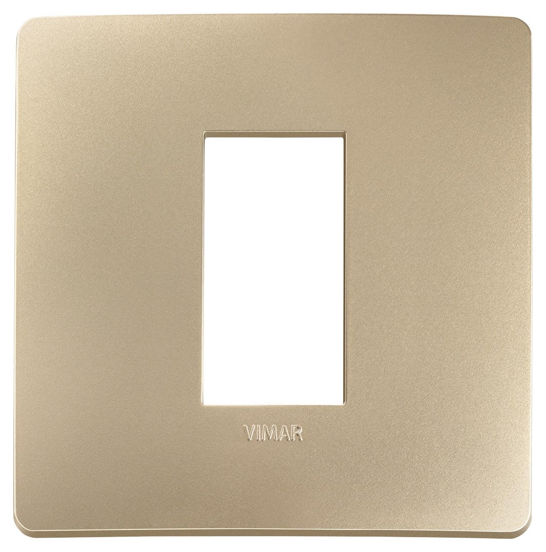 VIMAR - PLACCA PLANA UP 1M CHAMPAGNE 14641U.31