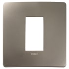 VIMAR - PLACCA PLANA UP 1M TITANIO 14641U.33