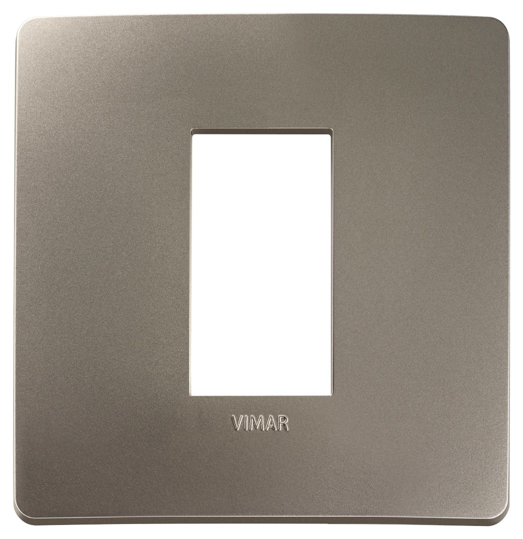 VIMAR - PLACCA PLANA UP 1M TITANIO