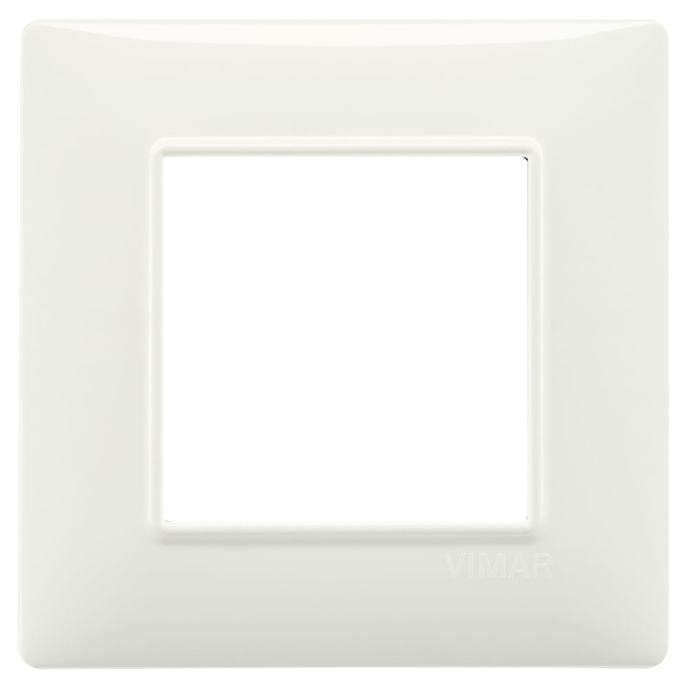 VIMAR - Placca 2 Moduli Tecnopolimero Avorio