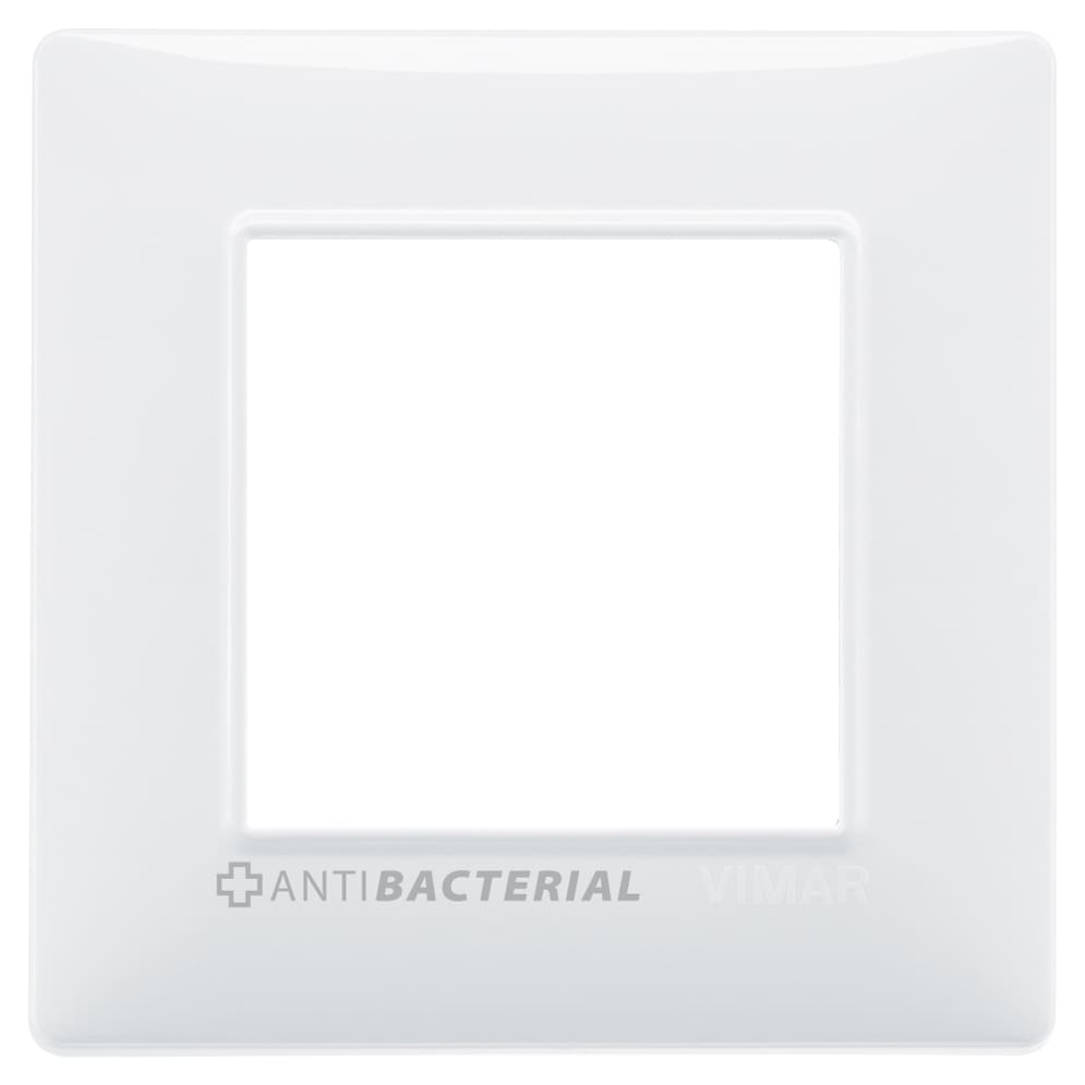 VIMAR - PLACCA 2M ANTIBATTERICO BIANCO 14642.AB.01