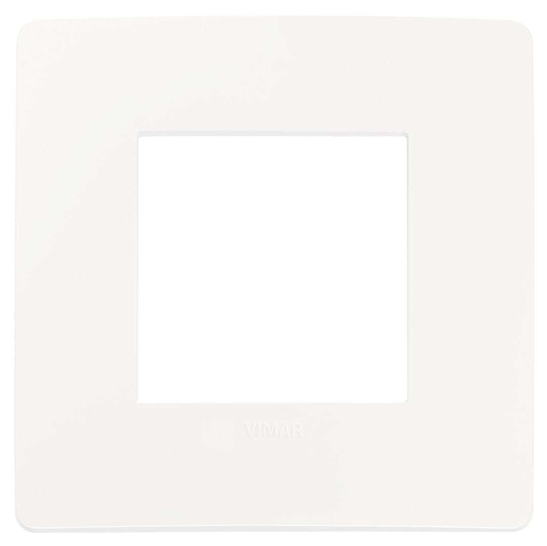 VIMAR - PLACCA PLANA UP 2M BIANCO MATT