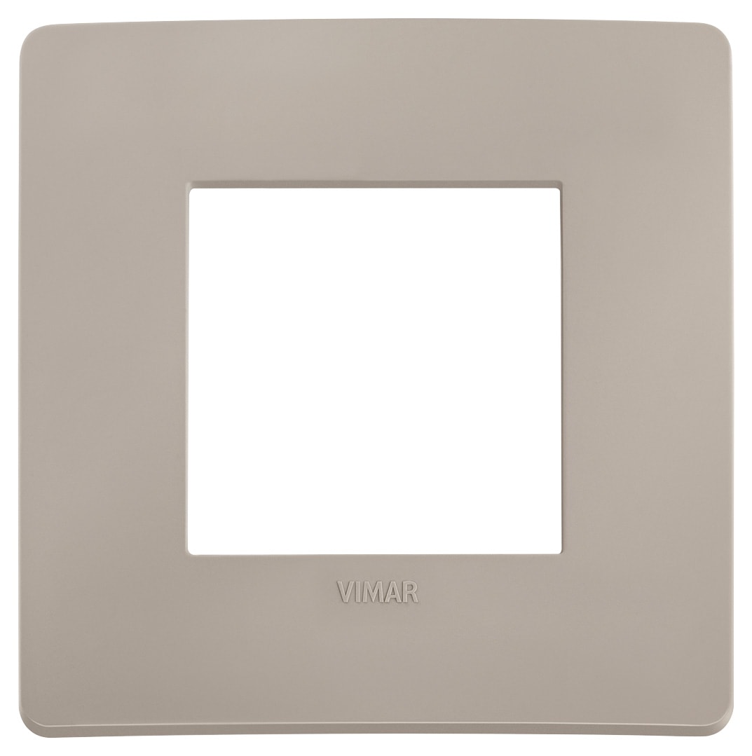VIMAR - PLACCA PLANA UP 2M TORTORA MATT