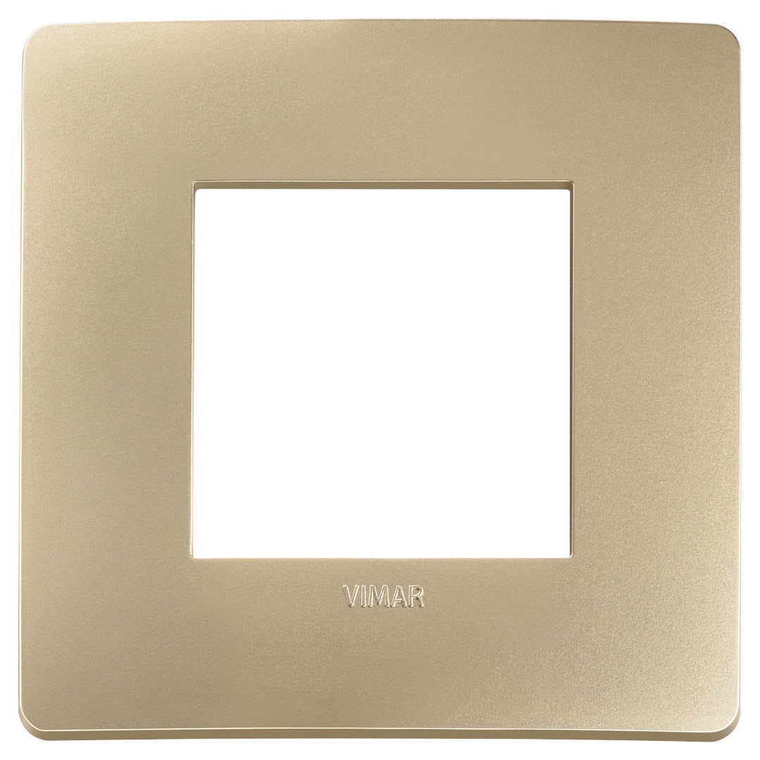 VIMAR - PLACCA PLANA UP 2M CHAMPAGNE