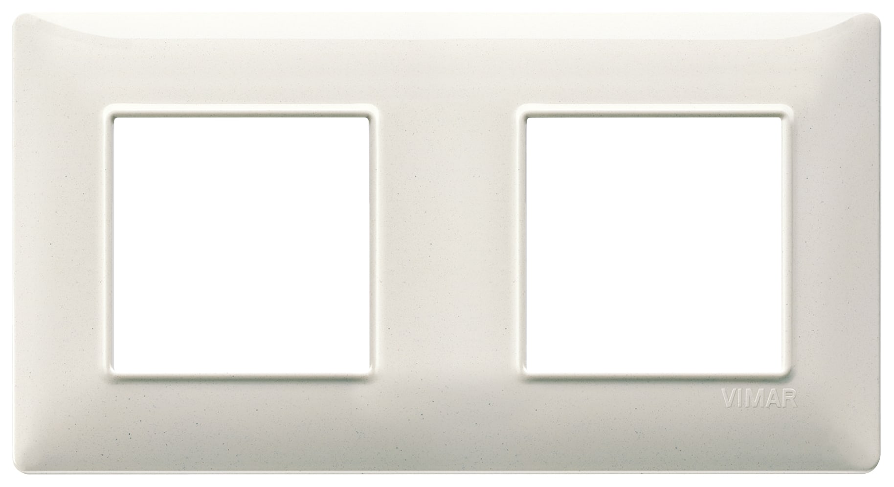 VIMAR - PLACCA 4M (2+2) INT71 BIANCO GRANITO