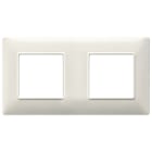 VIMAR - PLACCA 4M (2+2) INT71 BIANCO GRANITO