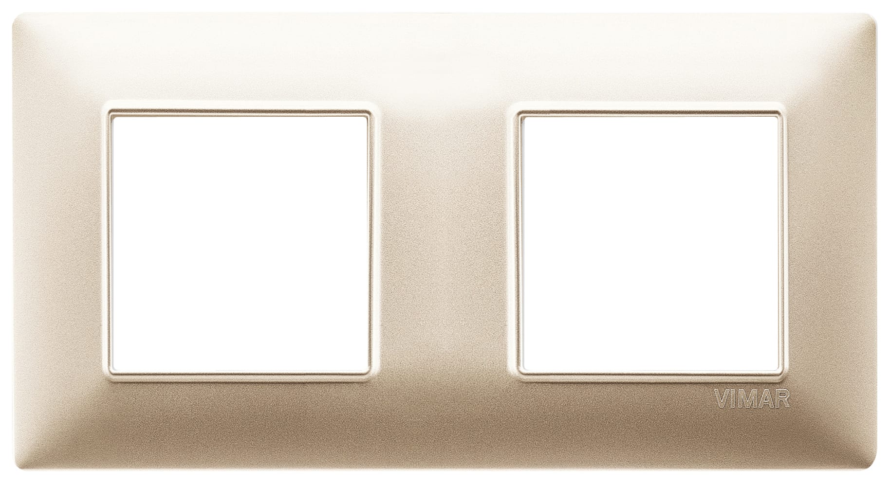 VIMAR - PLACCA 4M(2+2)INT71CHAMPAGNE OPACO 14643.22