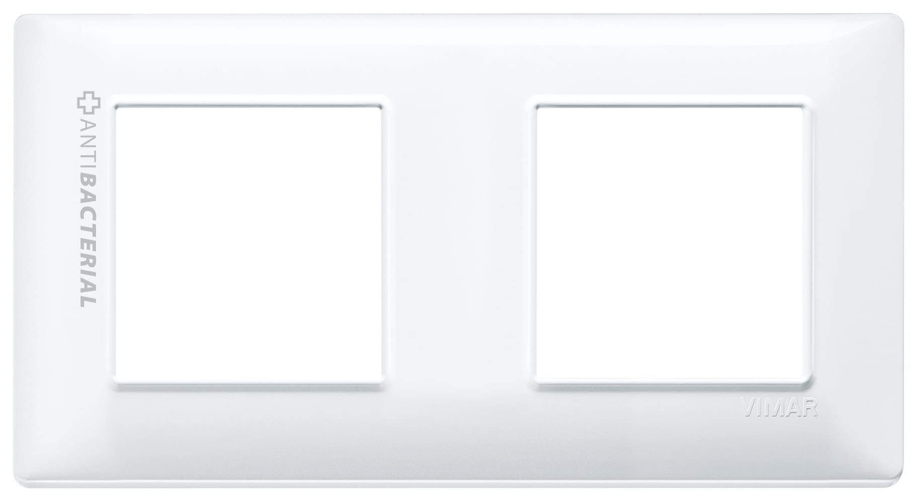 VIMAR - PLACCA 4M (2+2) INT71 ANTIBATTERICO 14643.AB.01
