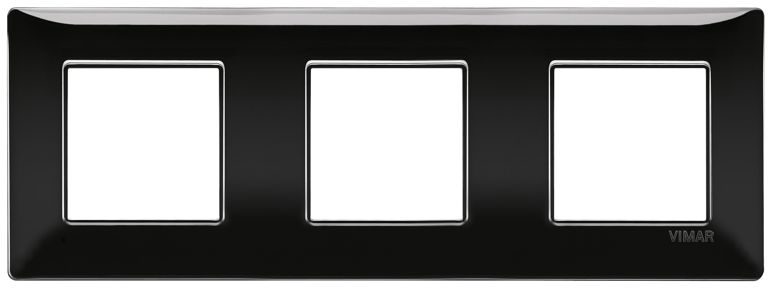 VIMAR - PLACCA 6M (2+2+2) INT71 NERO 14644.05