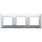 VIMAR - PLACCA 6M (2+2+2) INT71 ARGENTO OPACO