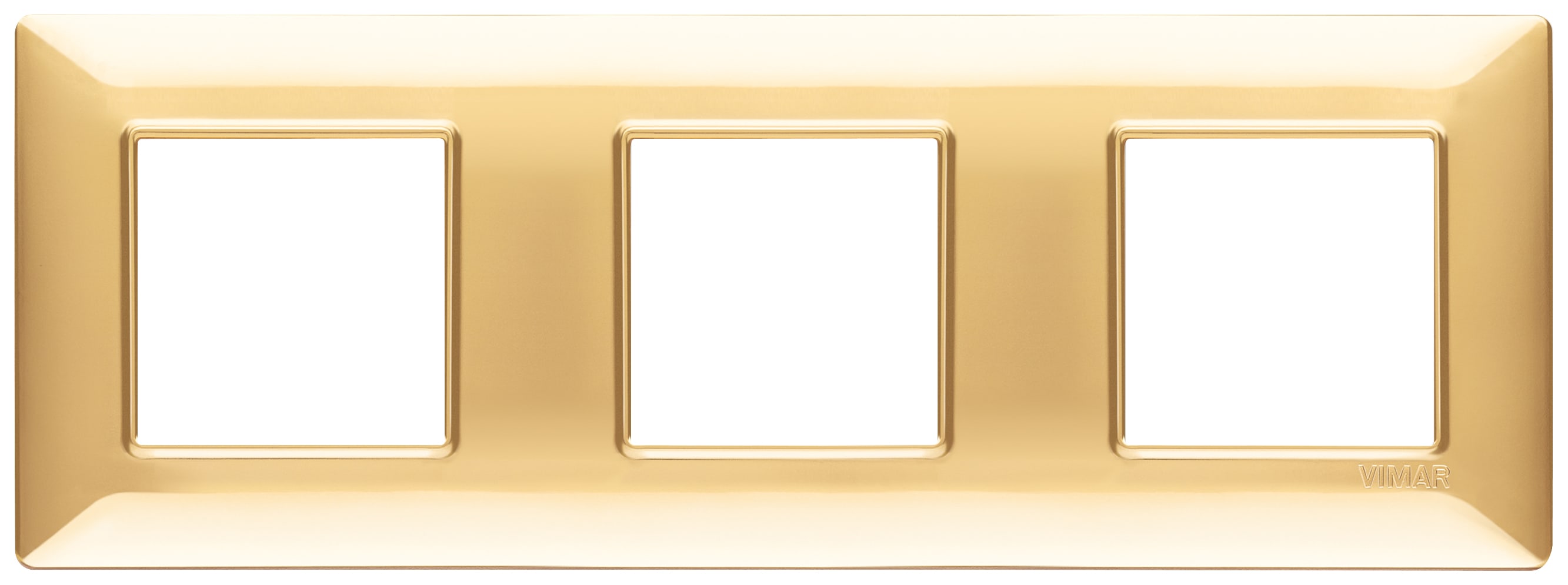 VIMAR - PLACCA 6M (2+2+2) INT71 ORO LUCIDO