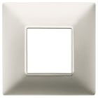 VIMAR - Placca 2 Moduli in Tecnopolimero con Vernice Nichel Opaco 14647.21