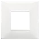 VIMAR - Placca 2 Moduli Tecnopolimero Reflex Neve 14647.41