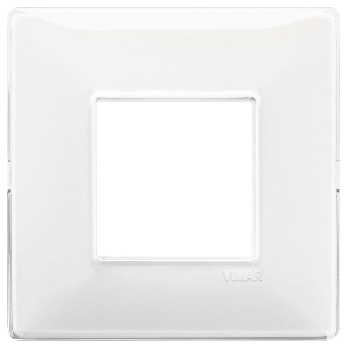 VIMAR - Placca 2 Moduli Tecnopolimero Reflex Neve