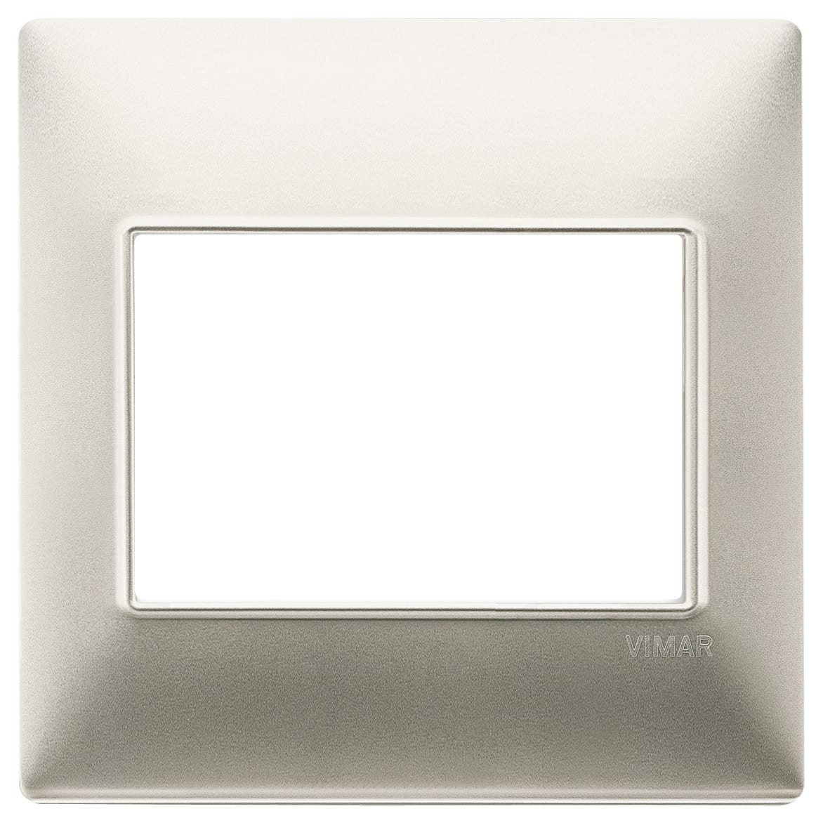 VIMAR - Placca 3 Moduli in Tecnopolimero con Vernice Nichel Opaco