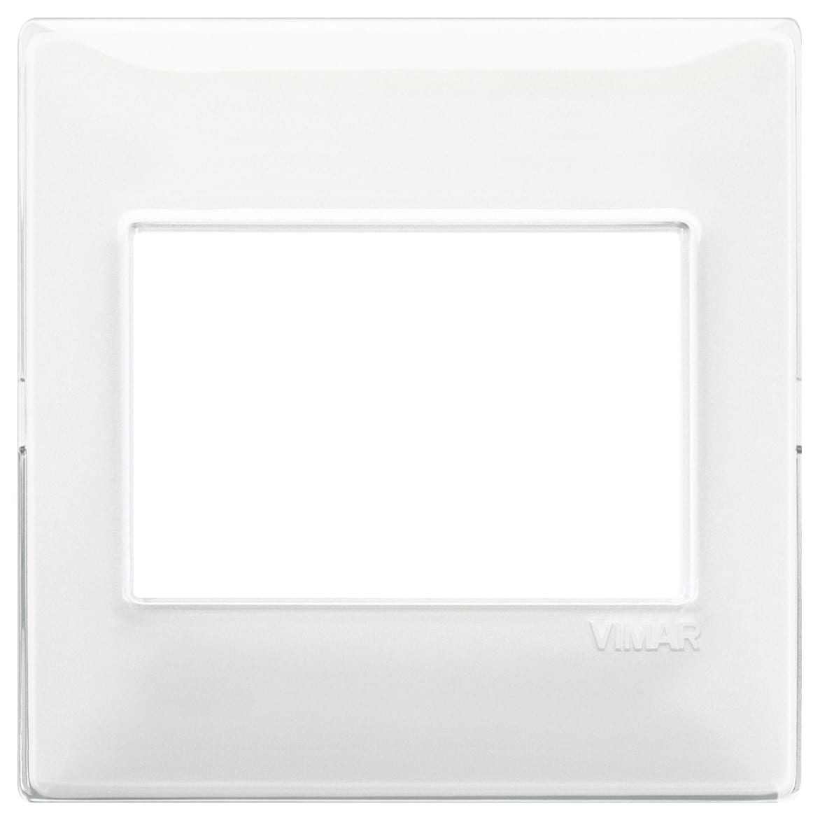 VIMAR - Placca 3 Moduli Tecnopolimero Reflex Neve 14648.41