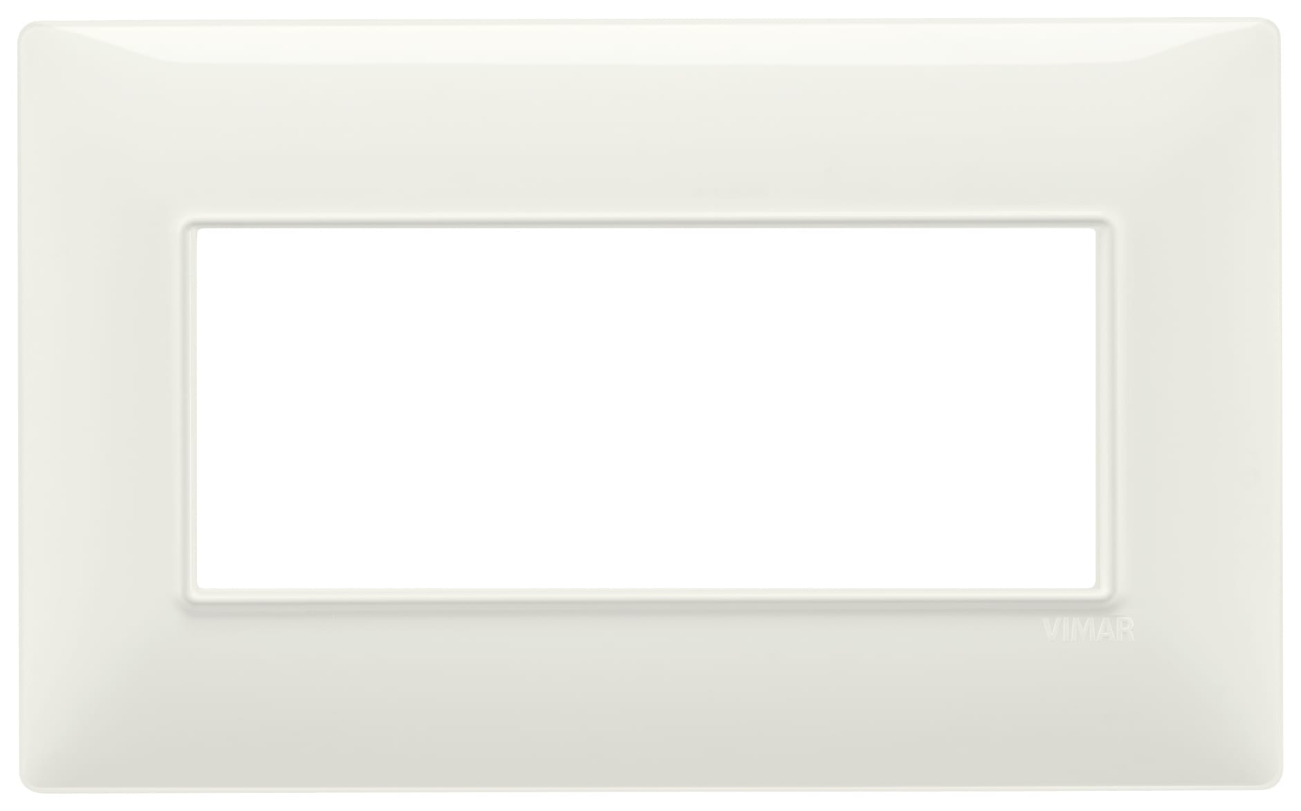 VIMAR - Placca 5 Moduli Tecnopolimero Avorio per Impianti Elettrici 14649.02