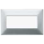 VIMAR - Placca 5 Moduli Tecnopolimero Vernice Argento Opaco 14649.20