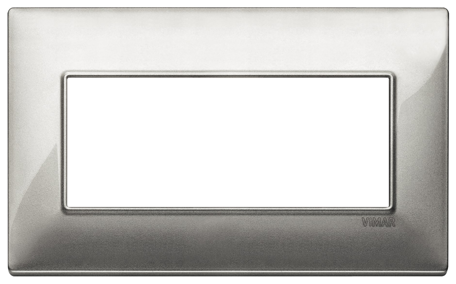 VIMAR - Placca 5M Bs Tecnopolimero Silver Moduli