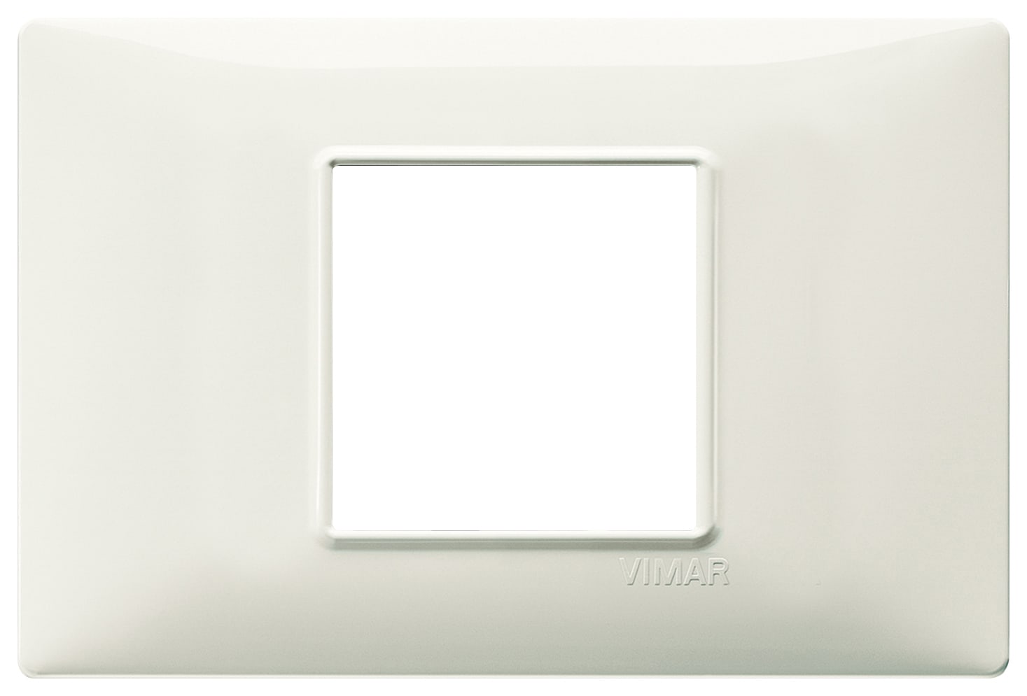 VIMAR - Placca 2 Moduli Centrali Avorio Tecnopolimero 14652.02
