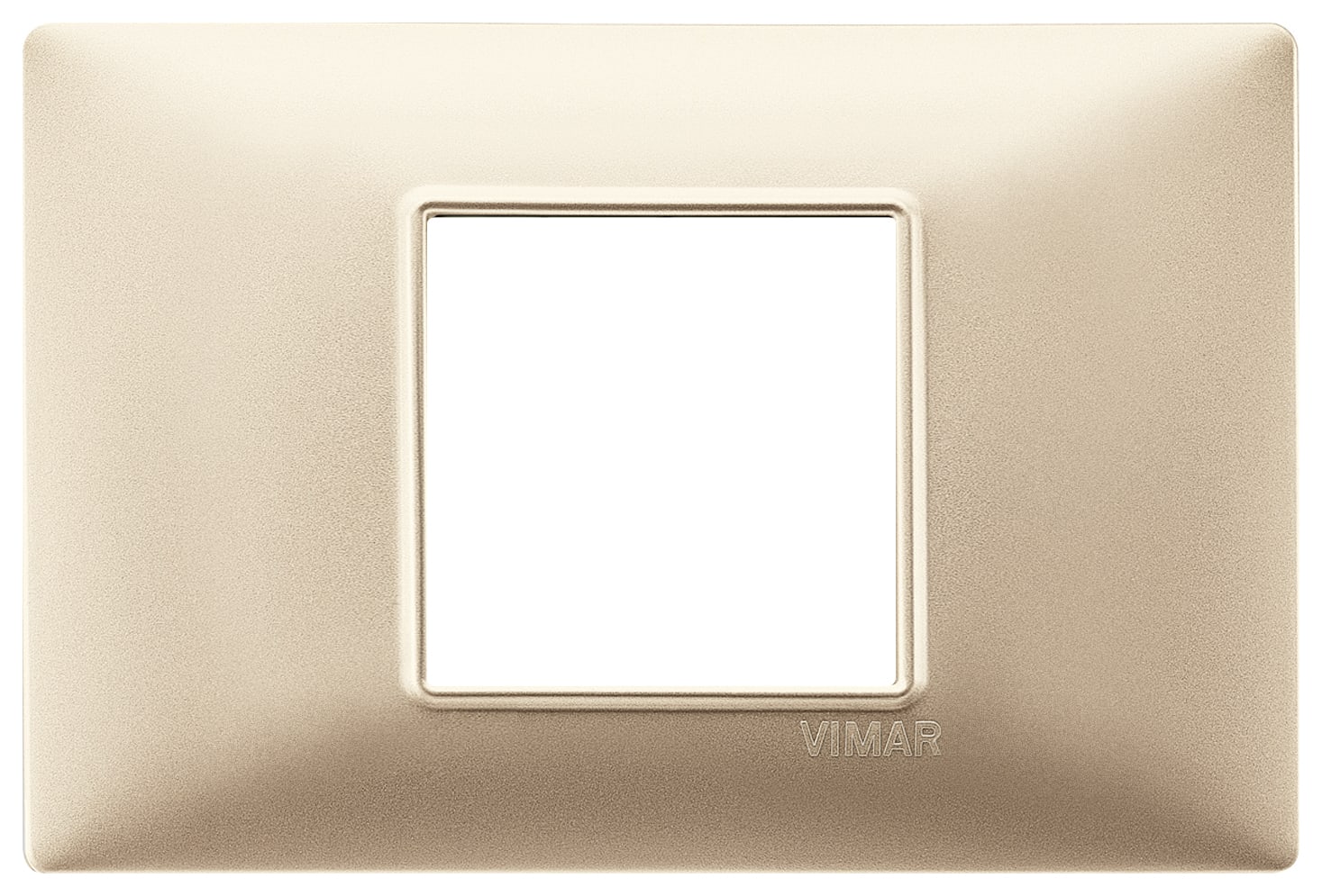 VIMAR - PLACCA 2M CENTRALI CHAMPAGNE OPACO 14652.22