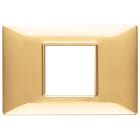 VIMAR - PLACCA 2M CENTRALI ORO LUCIDO