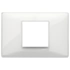 VIMAR - Placca 2 Moduli Centrali Tecnopolimero Reflex Neve