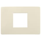 VIMAR - PLACCA PLANA UP 2M CENTRALI AVORIO MATT 14652U.12
