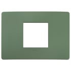 VIMAR - PLACCA PLANA UP 2M CENTRALI SALVIA MATT